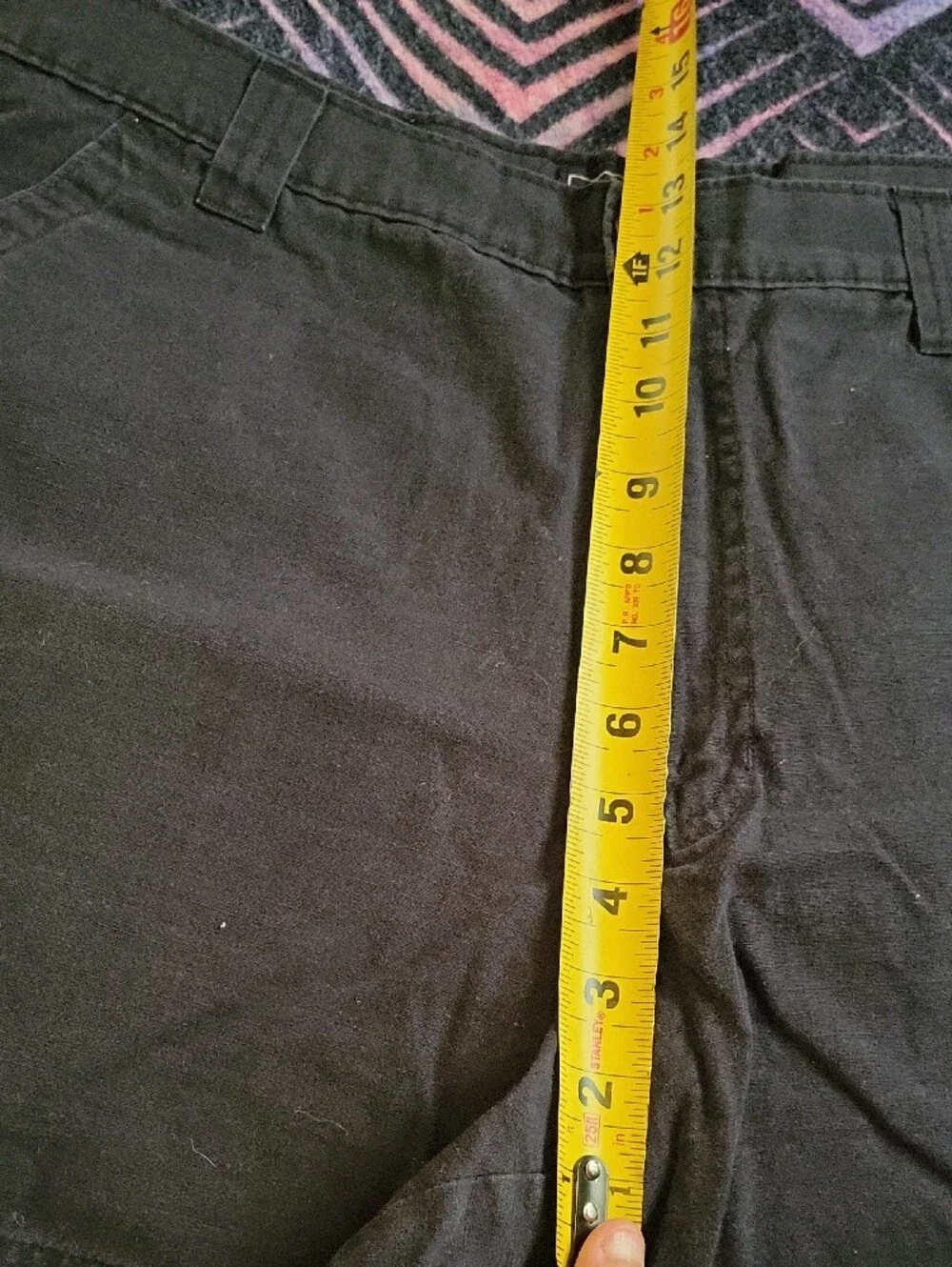 Route 66 Black Cotton Shorts - Size 14